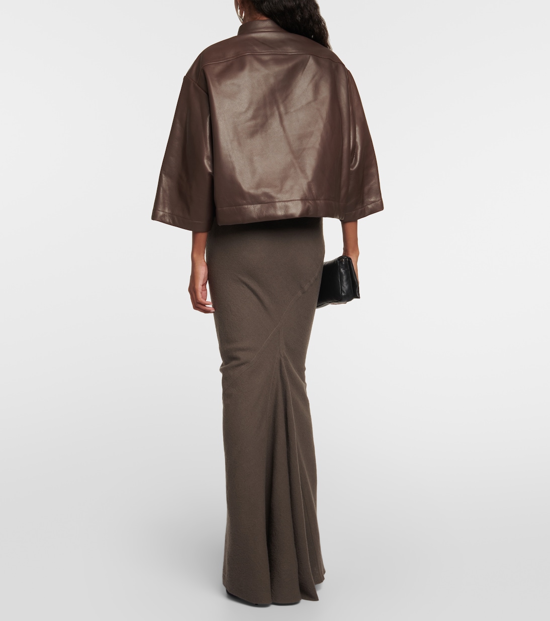 Giacca cropped in pelle  | Rick Owens