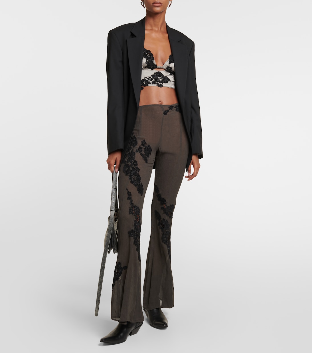 Culottes in raso con pizzo | Acne Studios