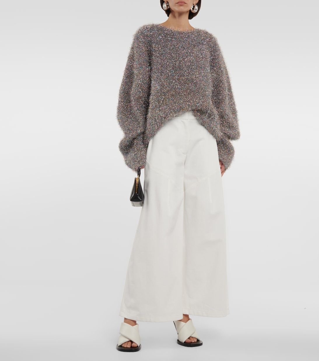 Jeans a vita alta e gamba larga | Jil Sander