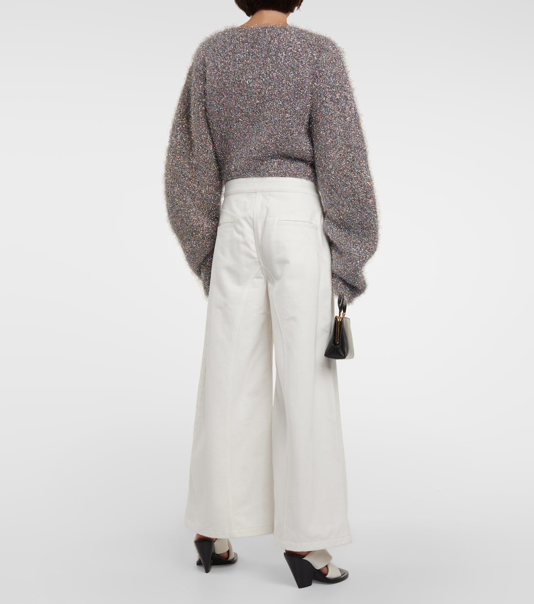 Jeans a vita alta e gamba larga | Jil Sander