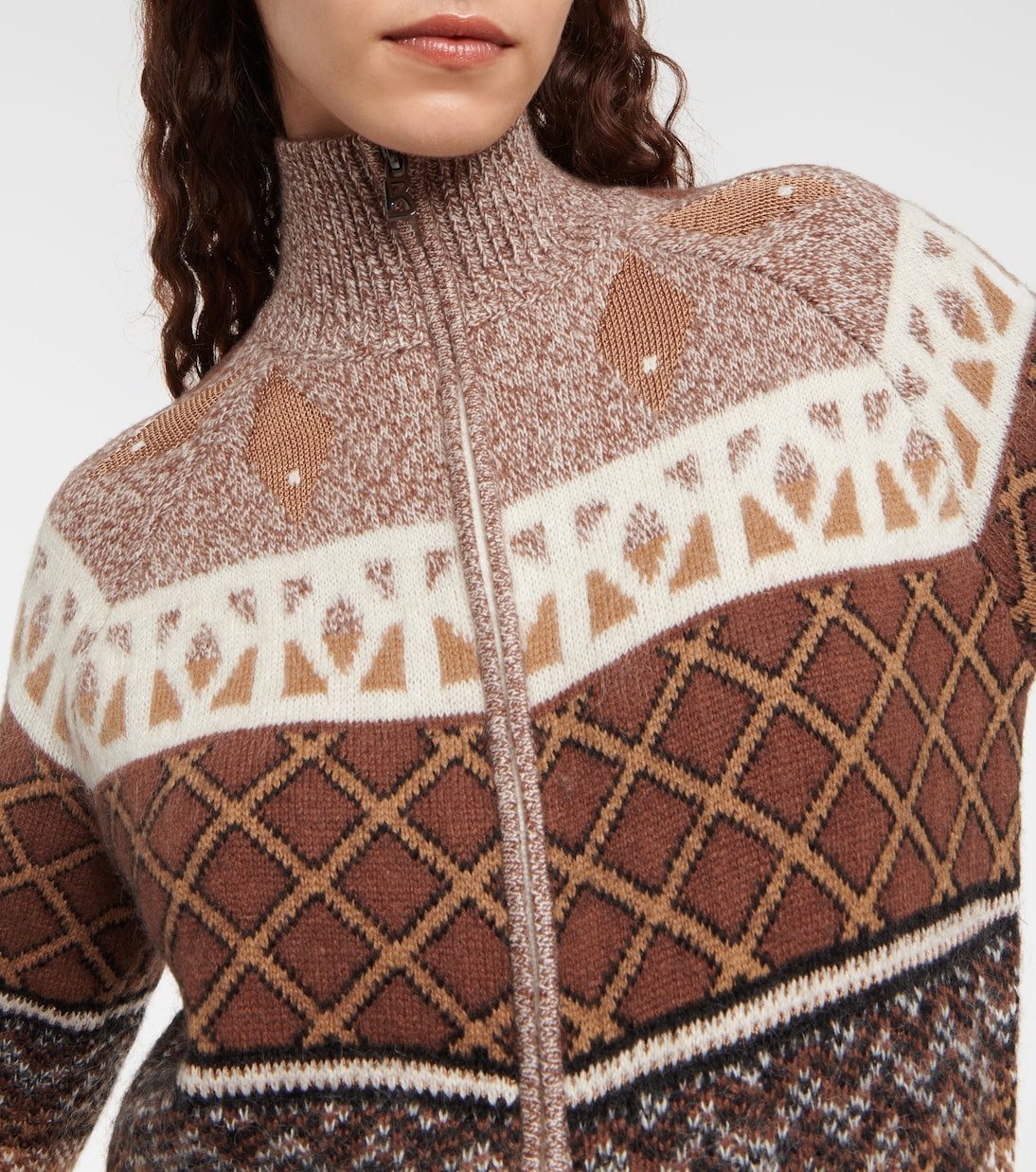 Agnetha intarsia turtleneck jumpsuit | Bogner