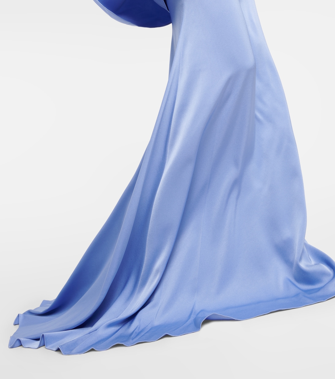 Caped crêpe satin gown | Alex Perry