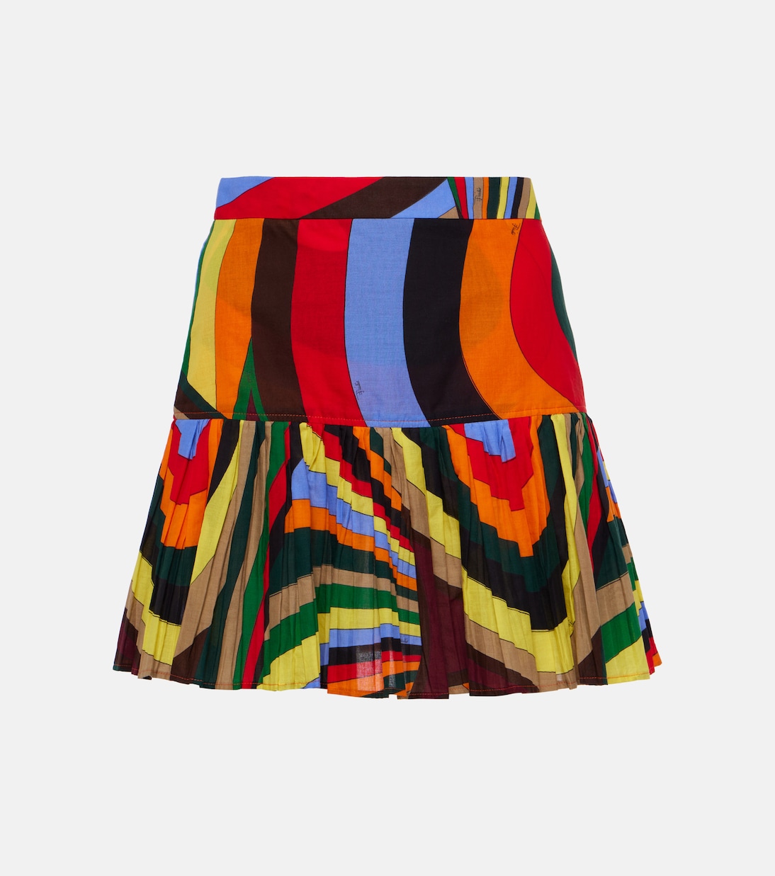 Minifalda Iride de algodón plisada  | Pucci