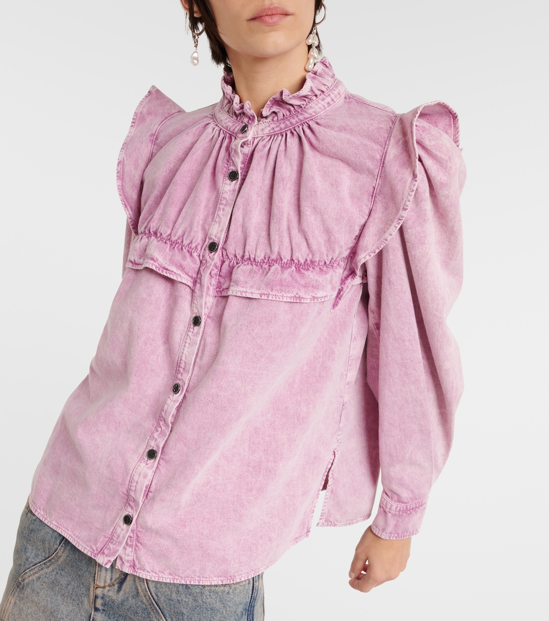 Camicia di jeans Idety con ruches | Marant Etoile