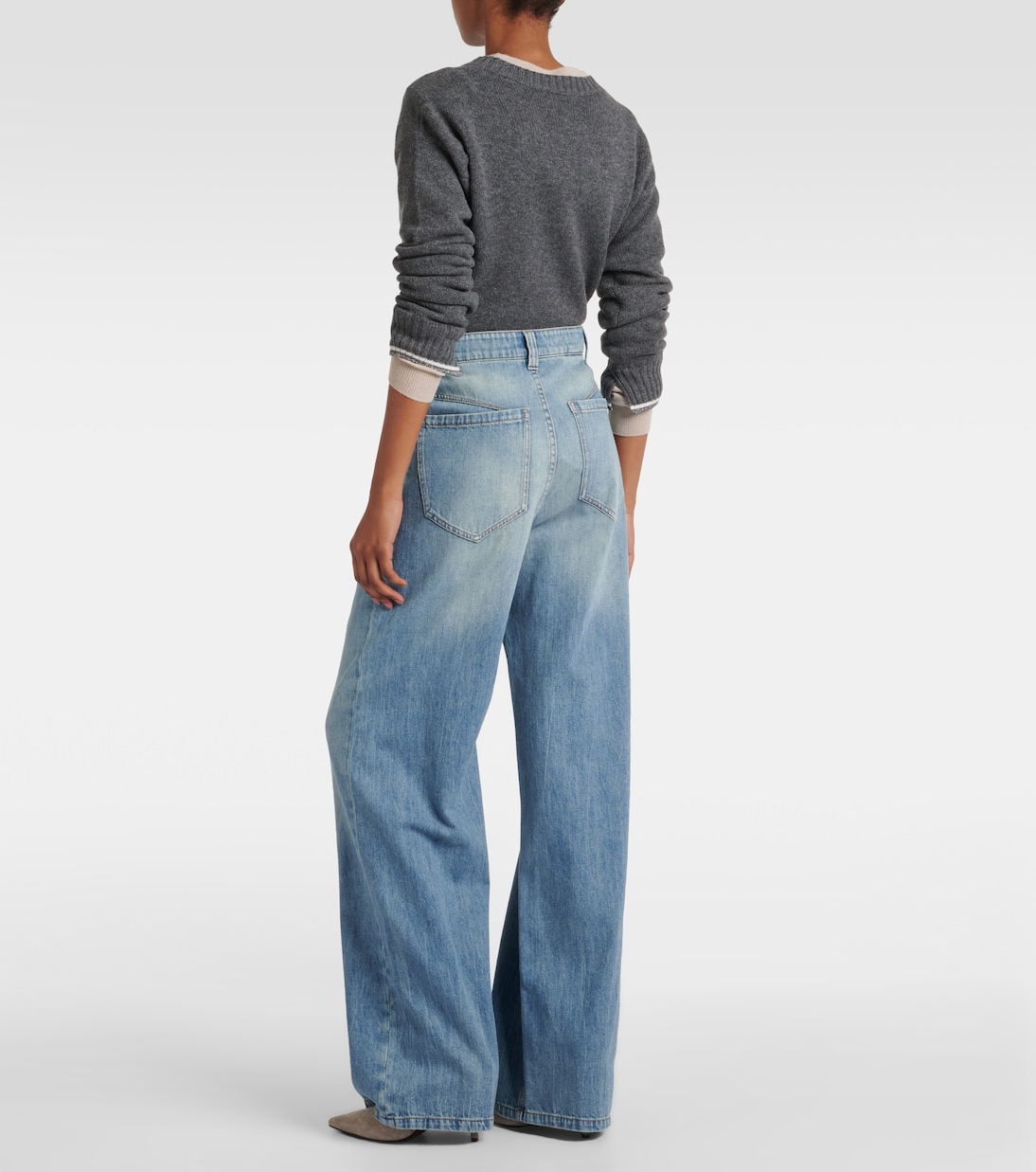 Jean ample à taille haute | Brunello Cucinelli