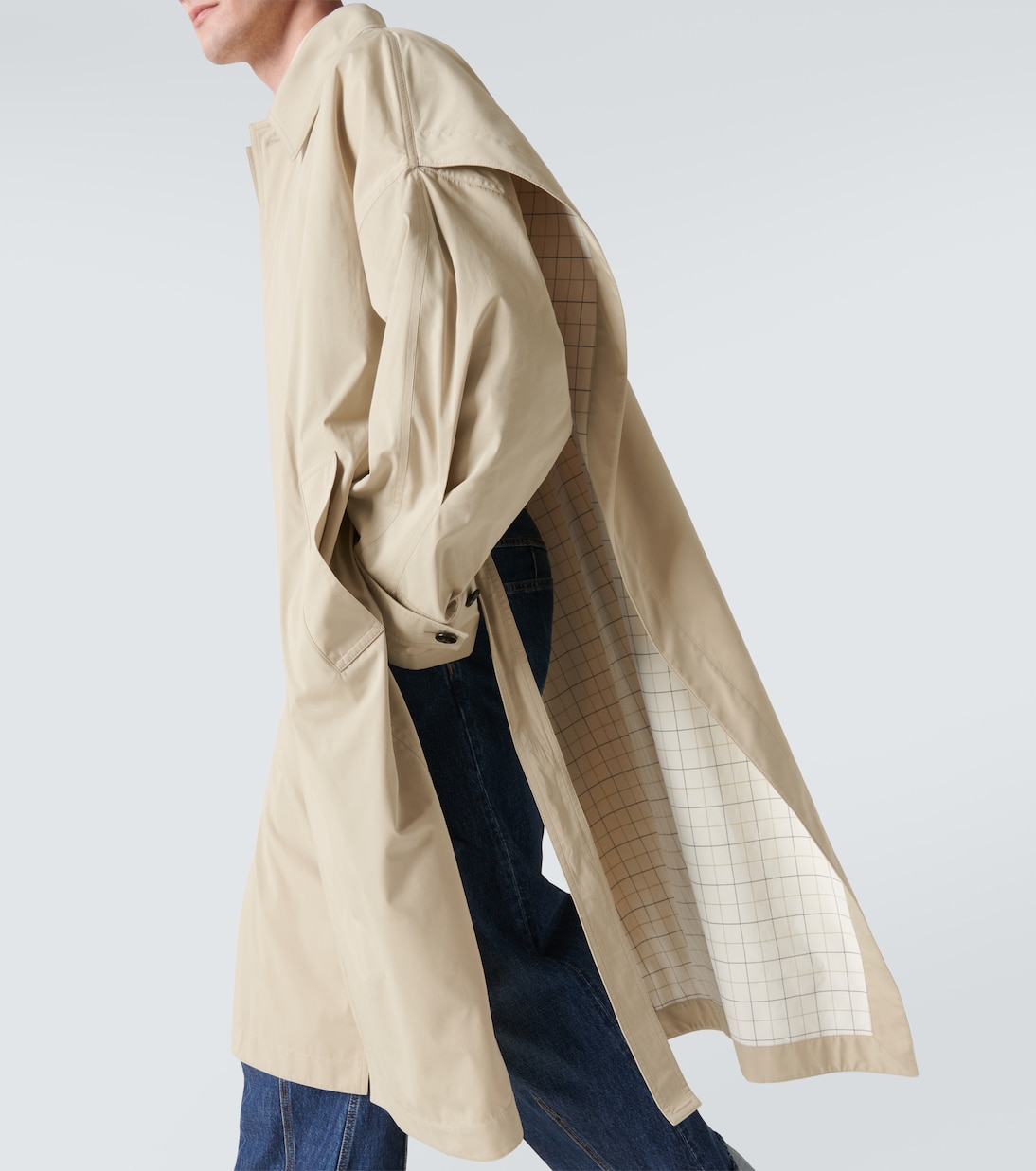 Gabardina de seda y algodón | Bottega Veneta