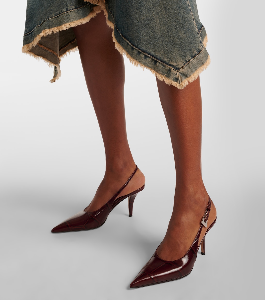 Pumps slingback Jessica 75 in pelle | Paris Texas