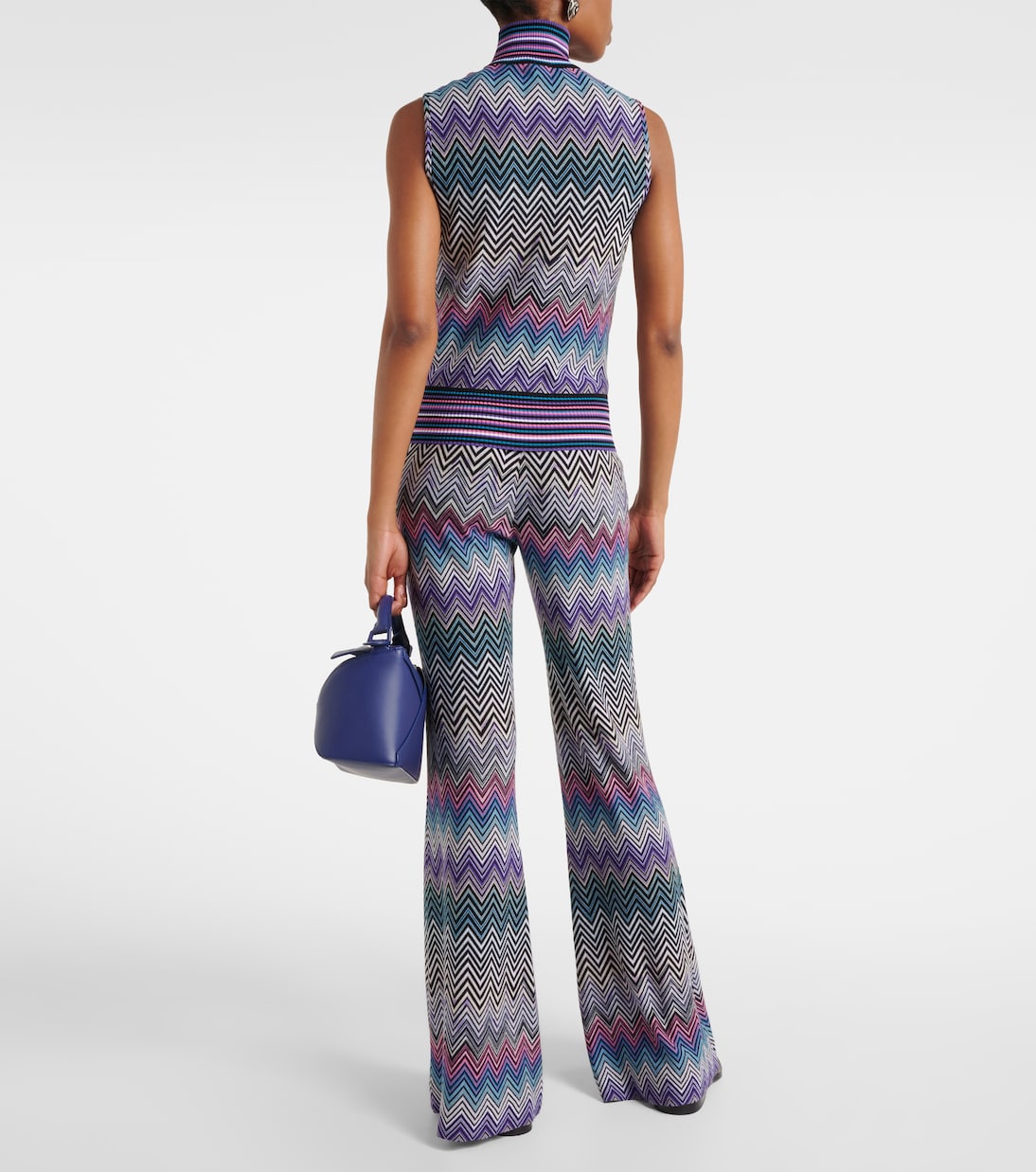 Top de lana con cuello alto en zigzag | Missoni