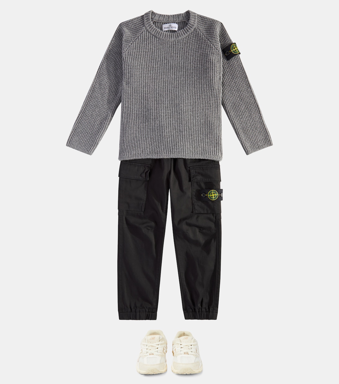 Pantalon cargo Compass en coton | Stone Island Junior