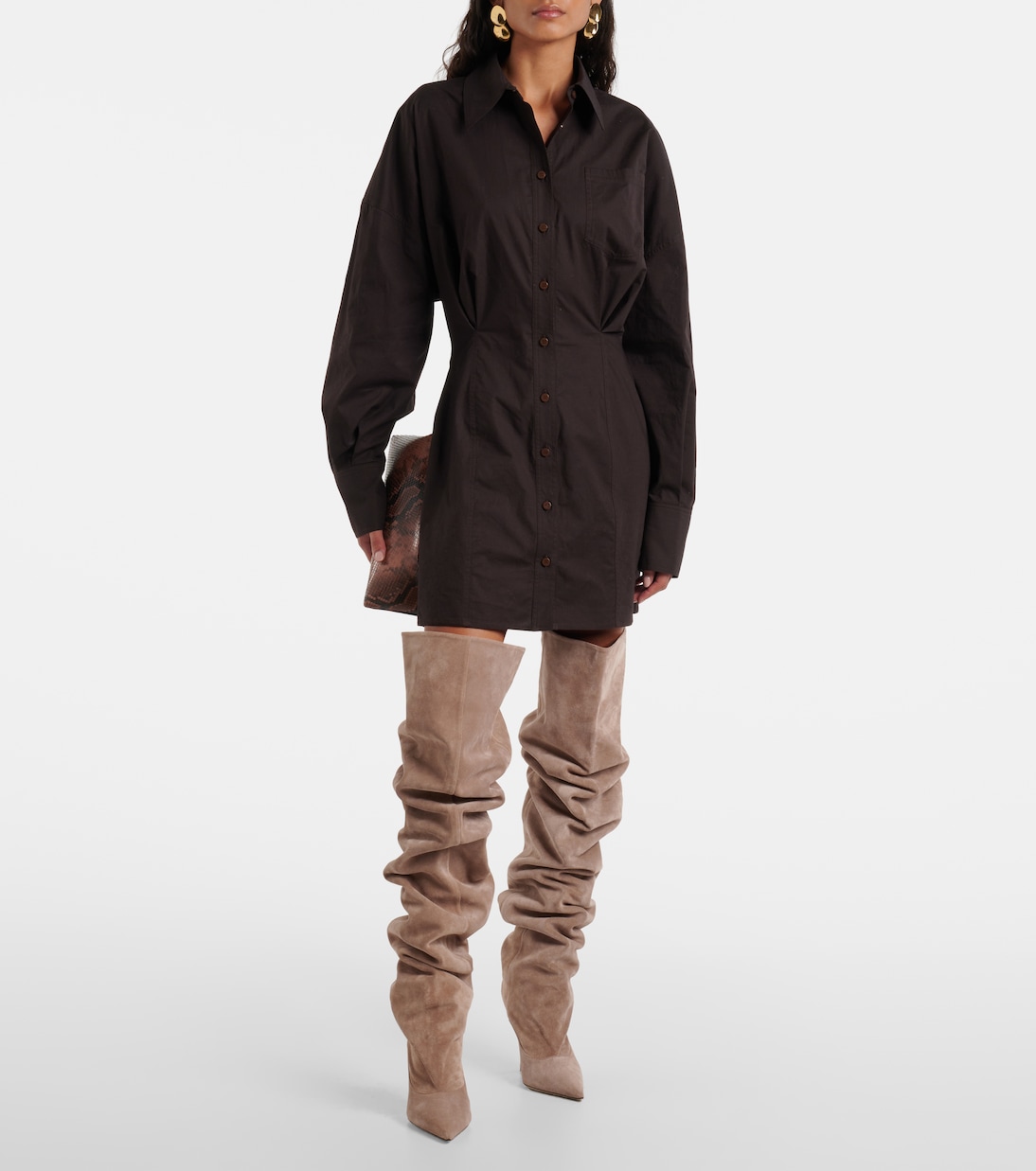 Ines suede over-the-knee boots | Paris Texas