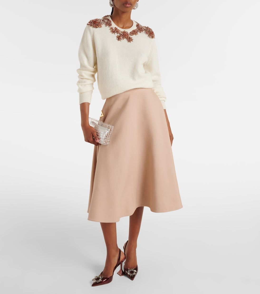 Crystal-embellished sweater | Costarellos