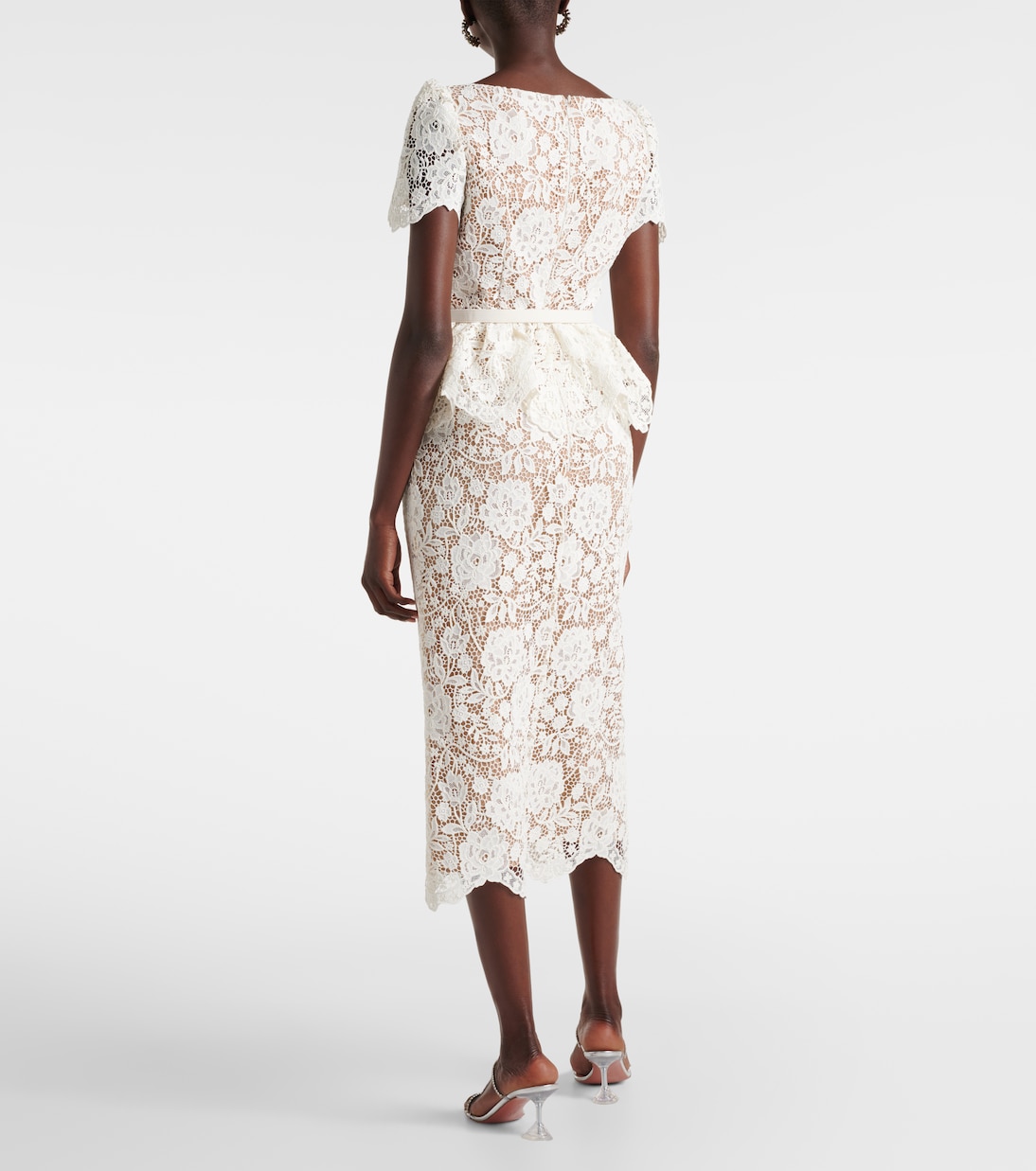 Lace midi dress | Self-Portrait