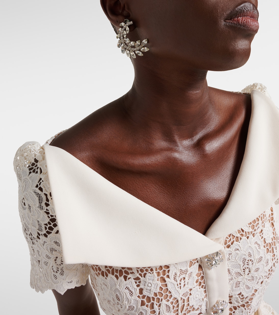Lace midi dress | Self-Portrait