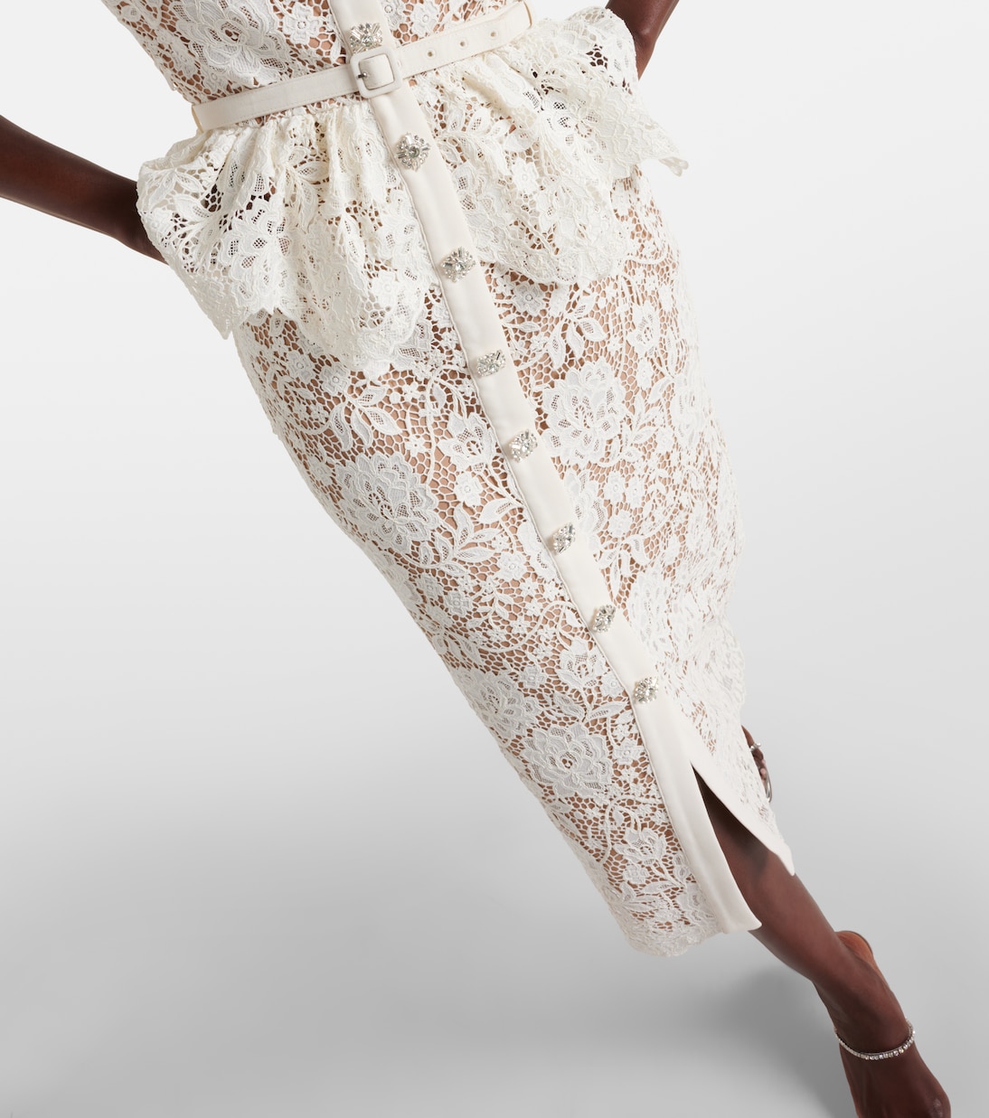 Lace midi dress | Self-Portrait
