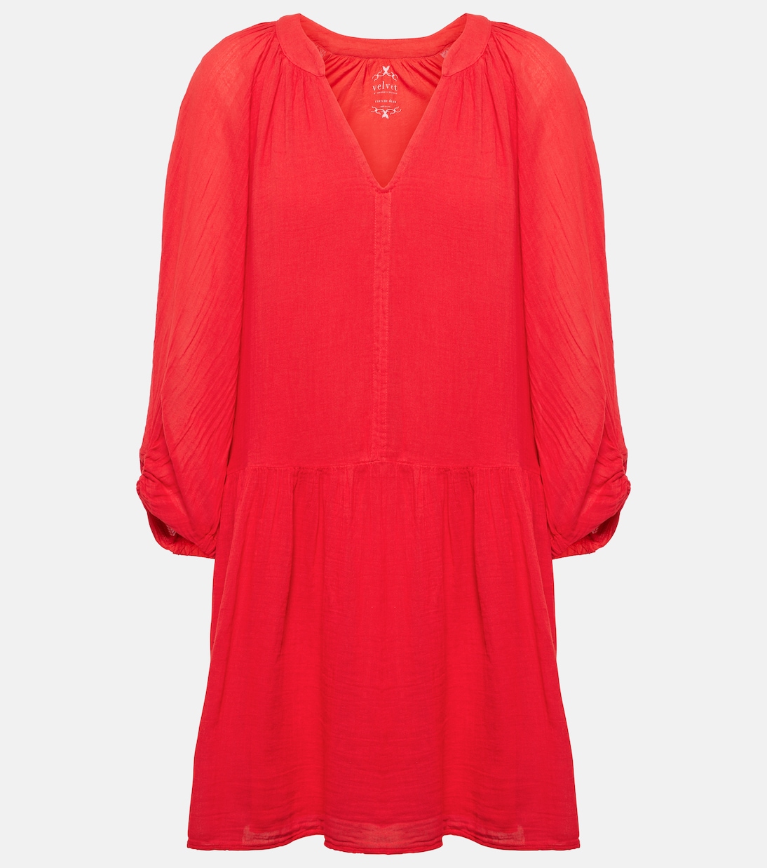 Vestido corto Sloan de algodón | Velvet