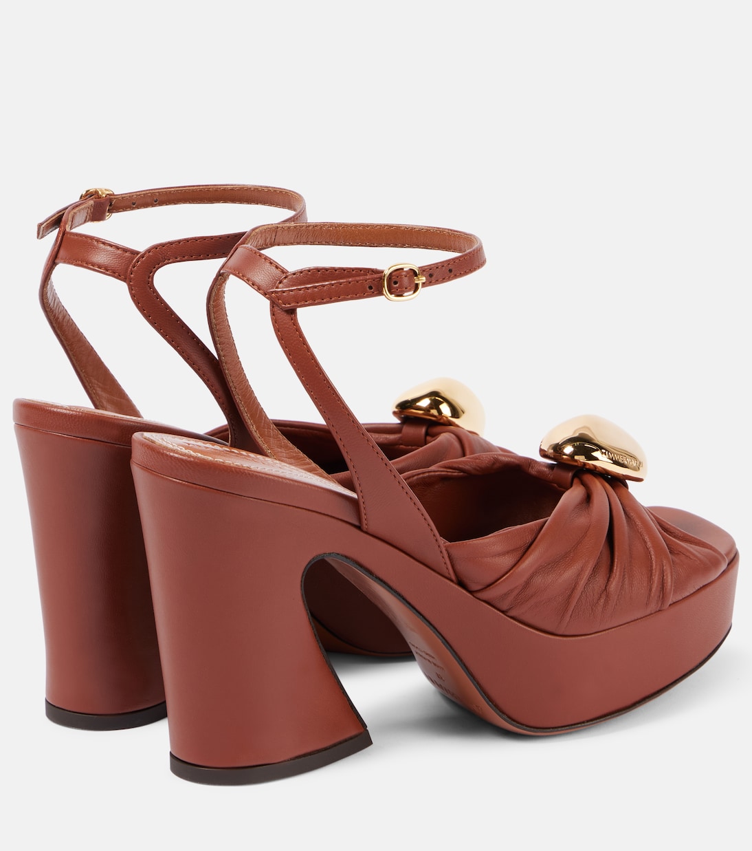 Sandali Gleam 120 in pelle con platform | Zimmermann