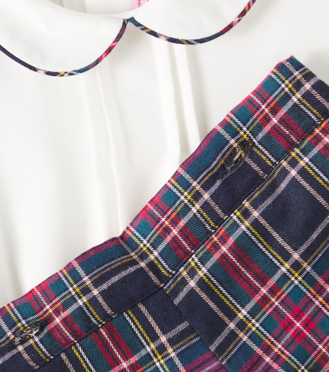 Bébé – Ensemble de top et short Pablo Tartan | La Coqueta