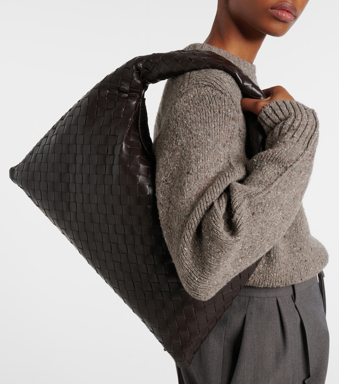 Borsa a spalla Hop in pelle Intrecciato | Bottega Veneta