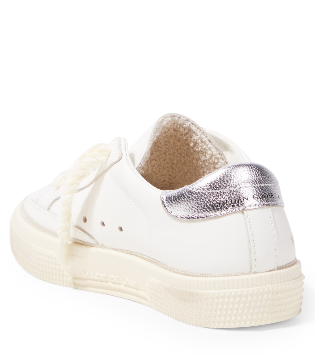 Baskets May en cuir à paillettes | Golden Goose Kids