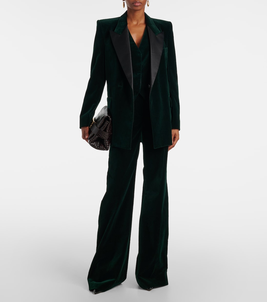 Pantaloni flared Alina in velluto | Victoria Beckham