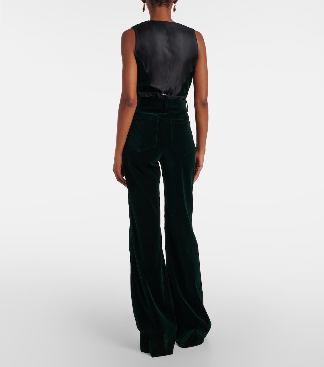 Pantaloni flared Alina in velluto | Victoria Beckham