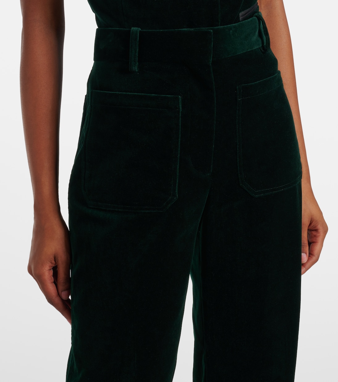 Pantaloni flared Alina in velluto | Victoria Beckham