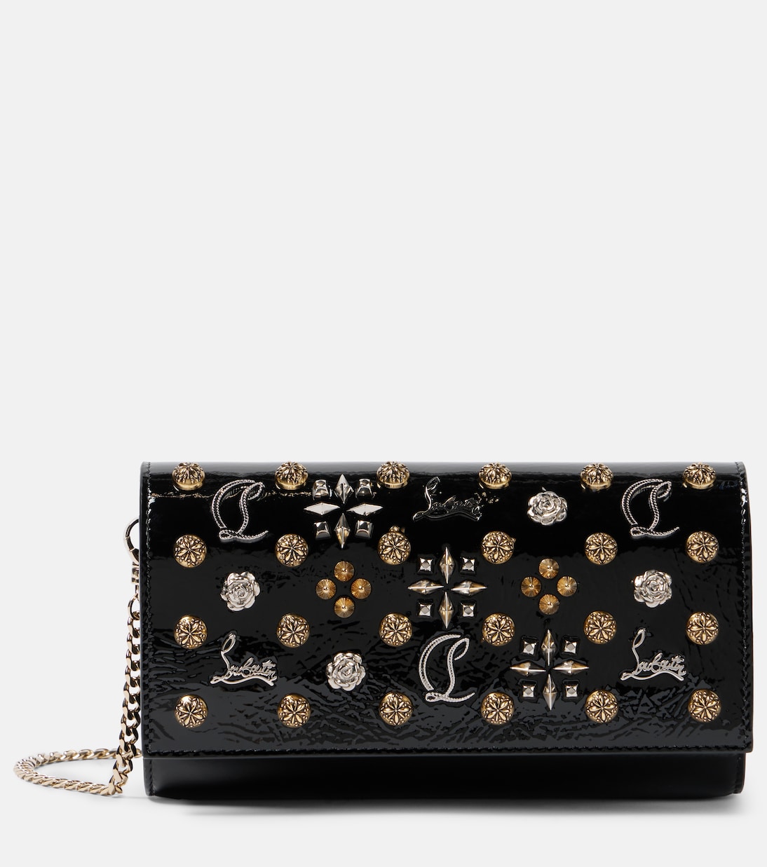 Cartera con cadena Paloma de charol | Christian Louboutin