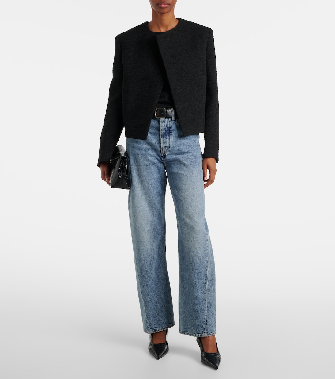 Chaqueta cropped de bouclé | Toteme