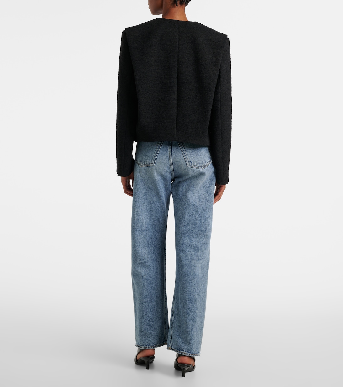 Chaqueta cropped de bouclé | Toteme