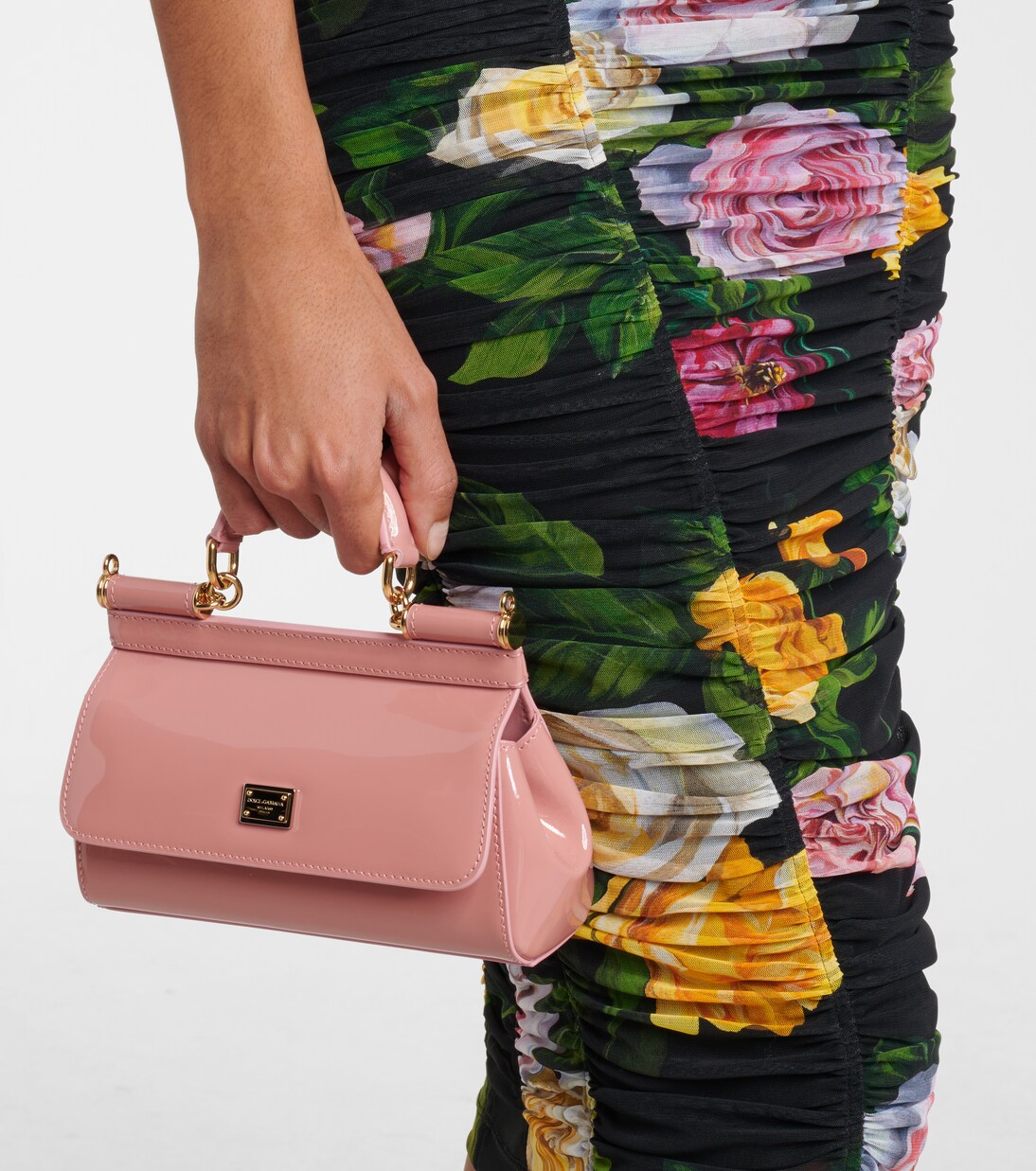 Sicily Small patent leather tote bag | Dolce&Gabbana