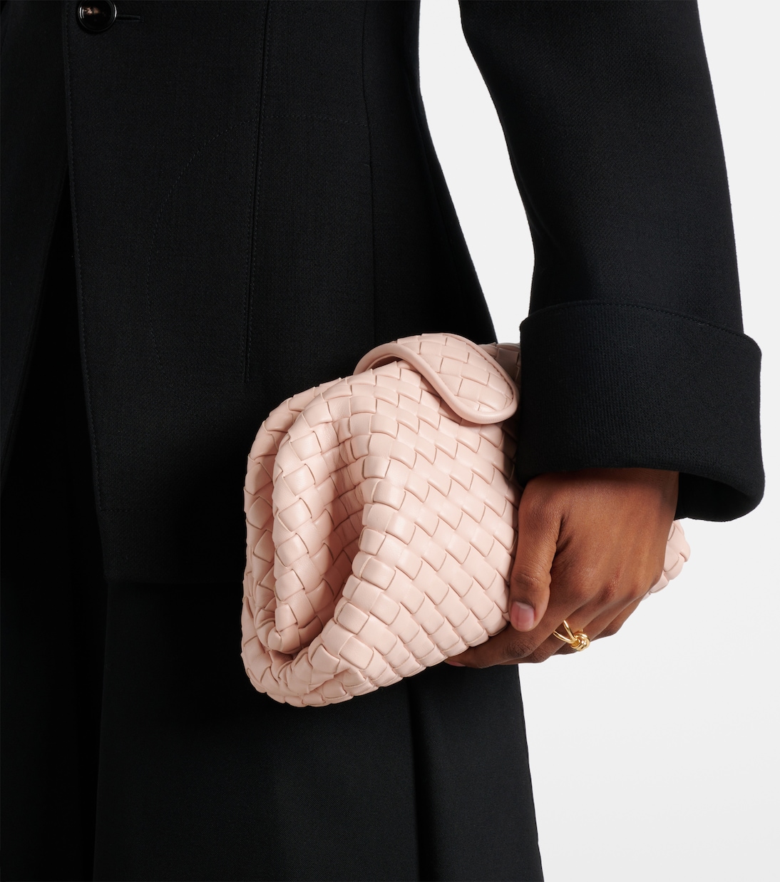 Lauren 1980 Intrecciato Small leather clutch | Bottega Veneta