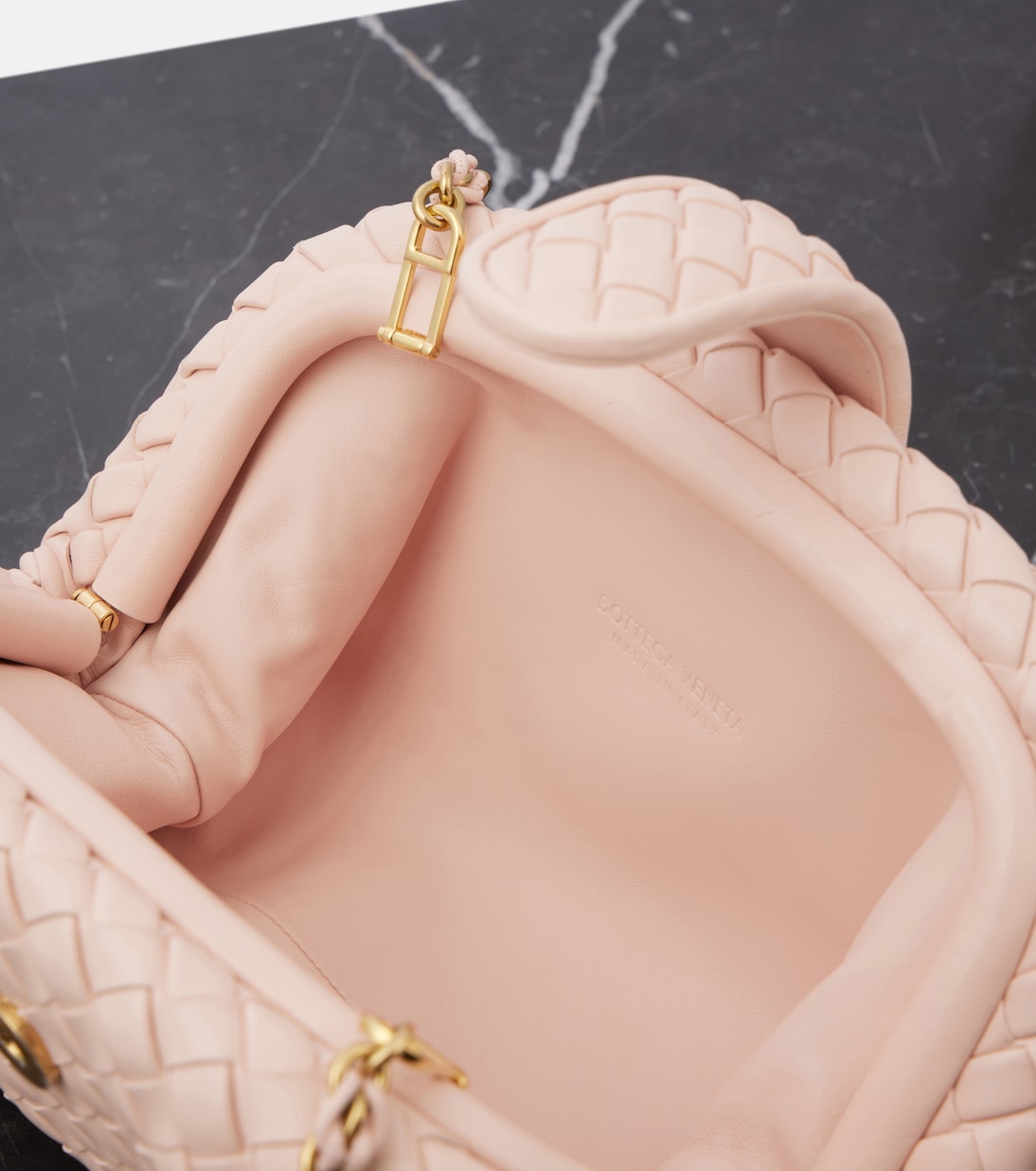 Lauren 1980 Intrecciato Small leather clutch | Bottega Veneta