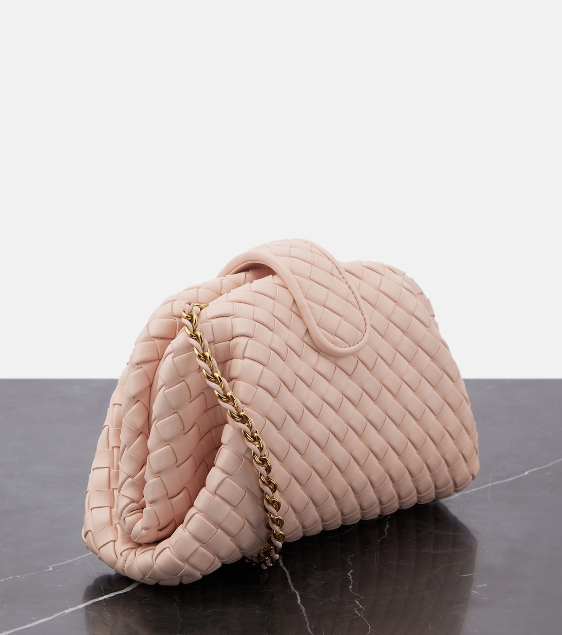 Lauren 1980 Intrecciato Small leather clutch | Bottega Veneta