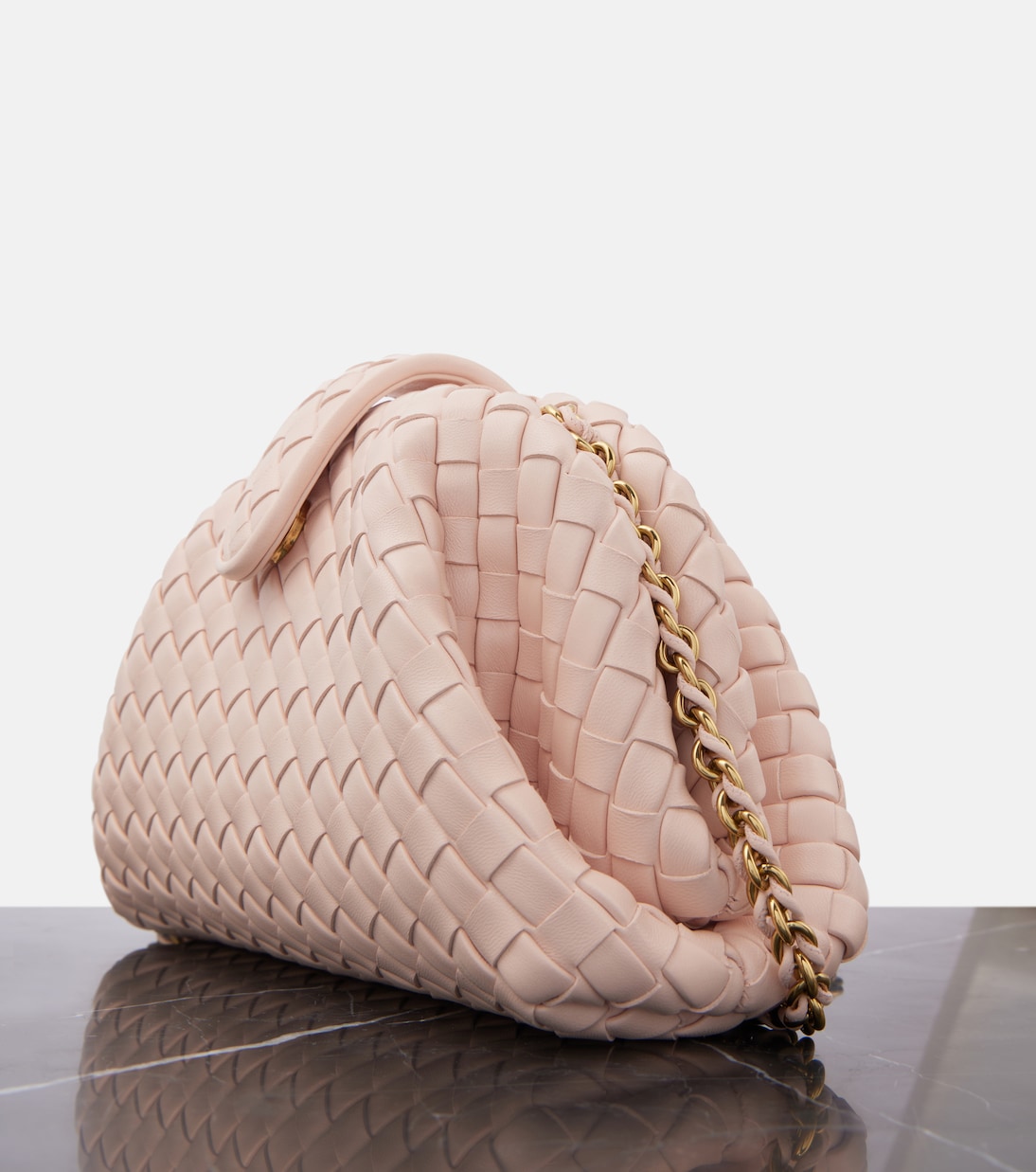 Lauren 1980 Intrecciato Small leather clutch | Bottega Veneta
