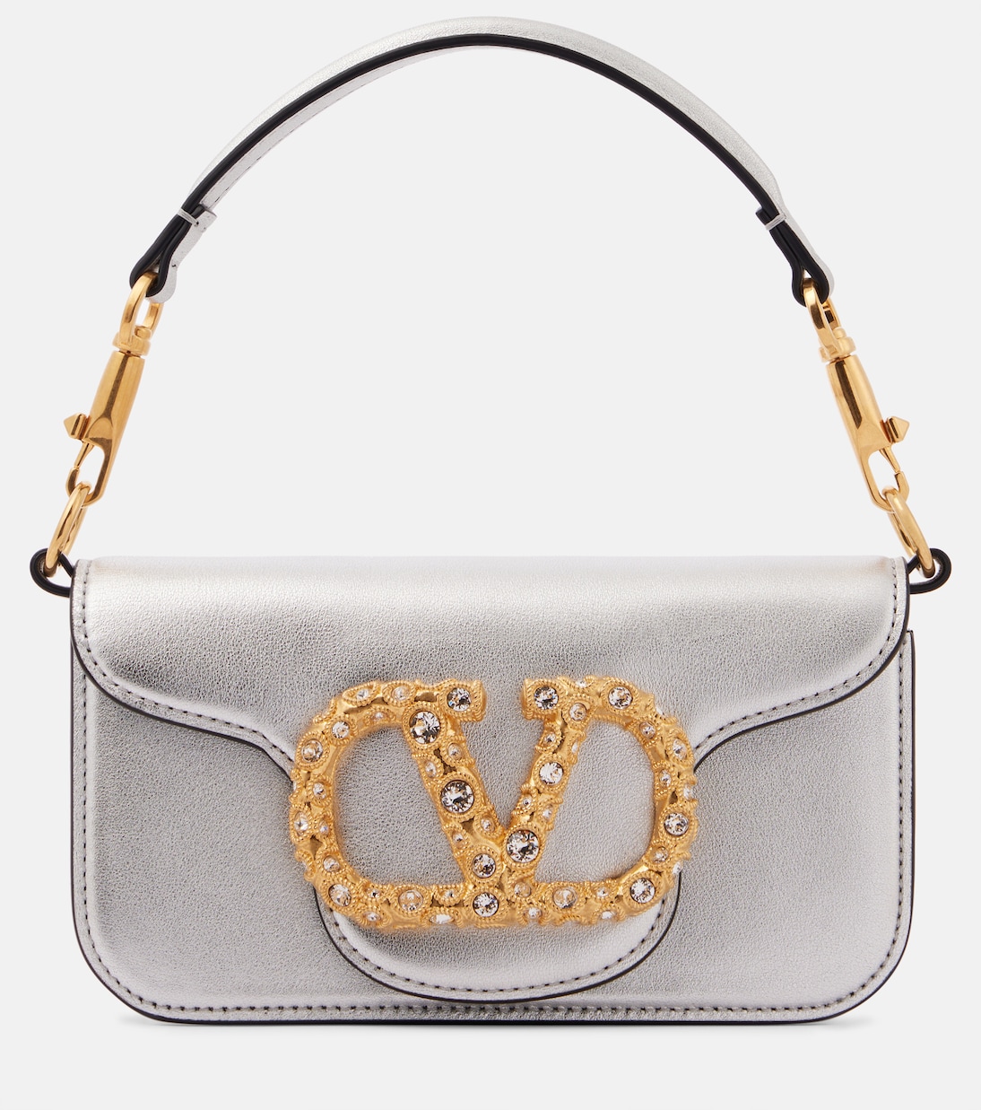 Borsa Locò Small in pelle metallizzata | Valentino Garavani