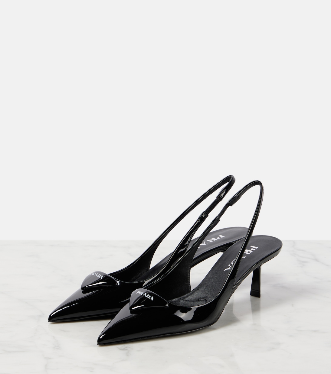 Escarpins slingback en cuir | Prada