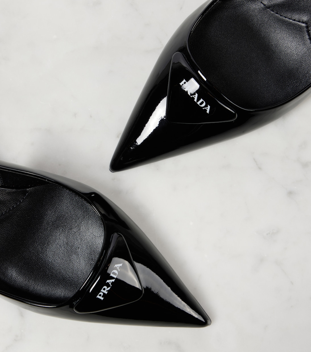 Escarpins slingback en cuir | Prada