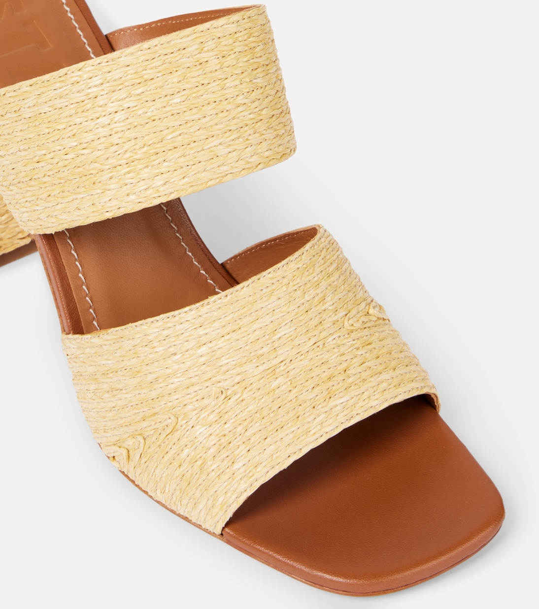 Mules Skylar in rafia e pelle | Staud