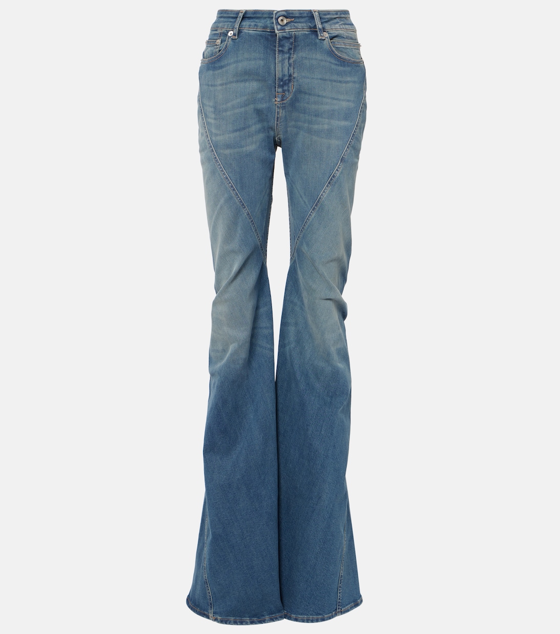 High-rise flared jeans | Rick Owens