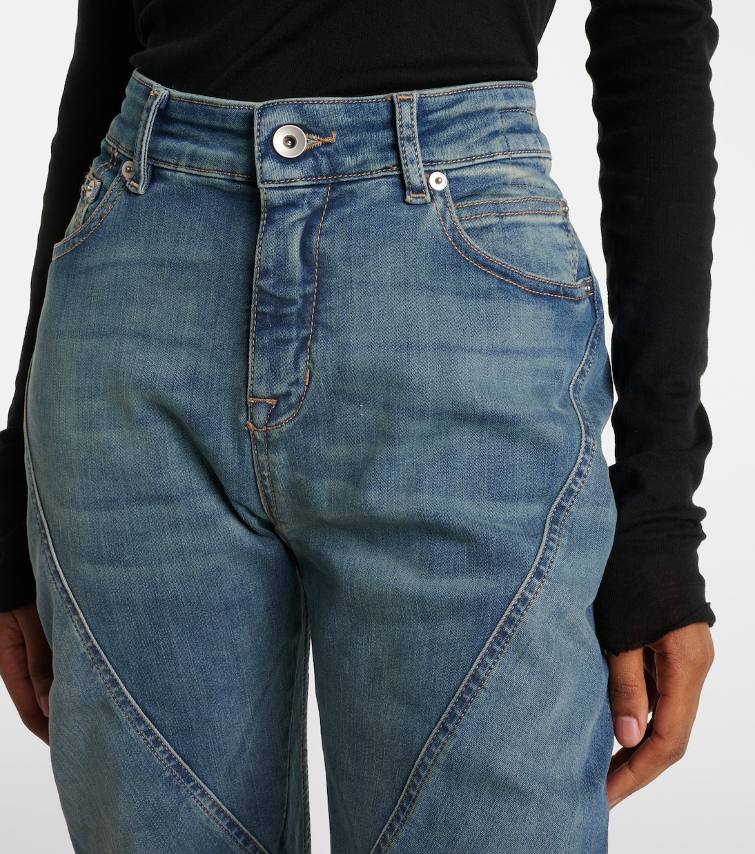 High-rise flared jeans | Rick Owens