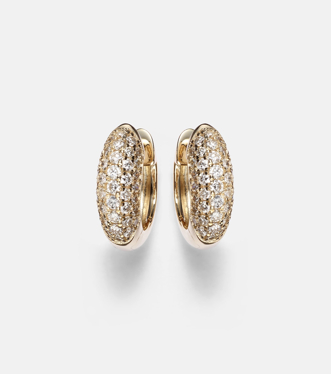 Orecchini a cerchio in oro 14kt con diamanti - stile giovane e chic SYDNEY EVAN