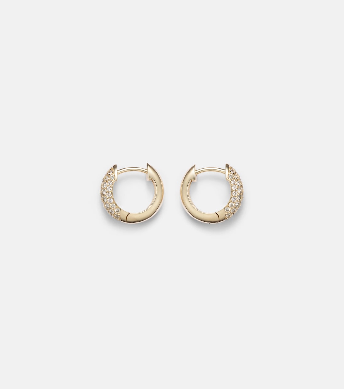 Orecchini a cerchio in oro 14kt con diamanti - stile giovane e chic SYDNEY EVAN
