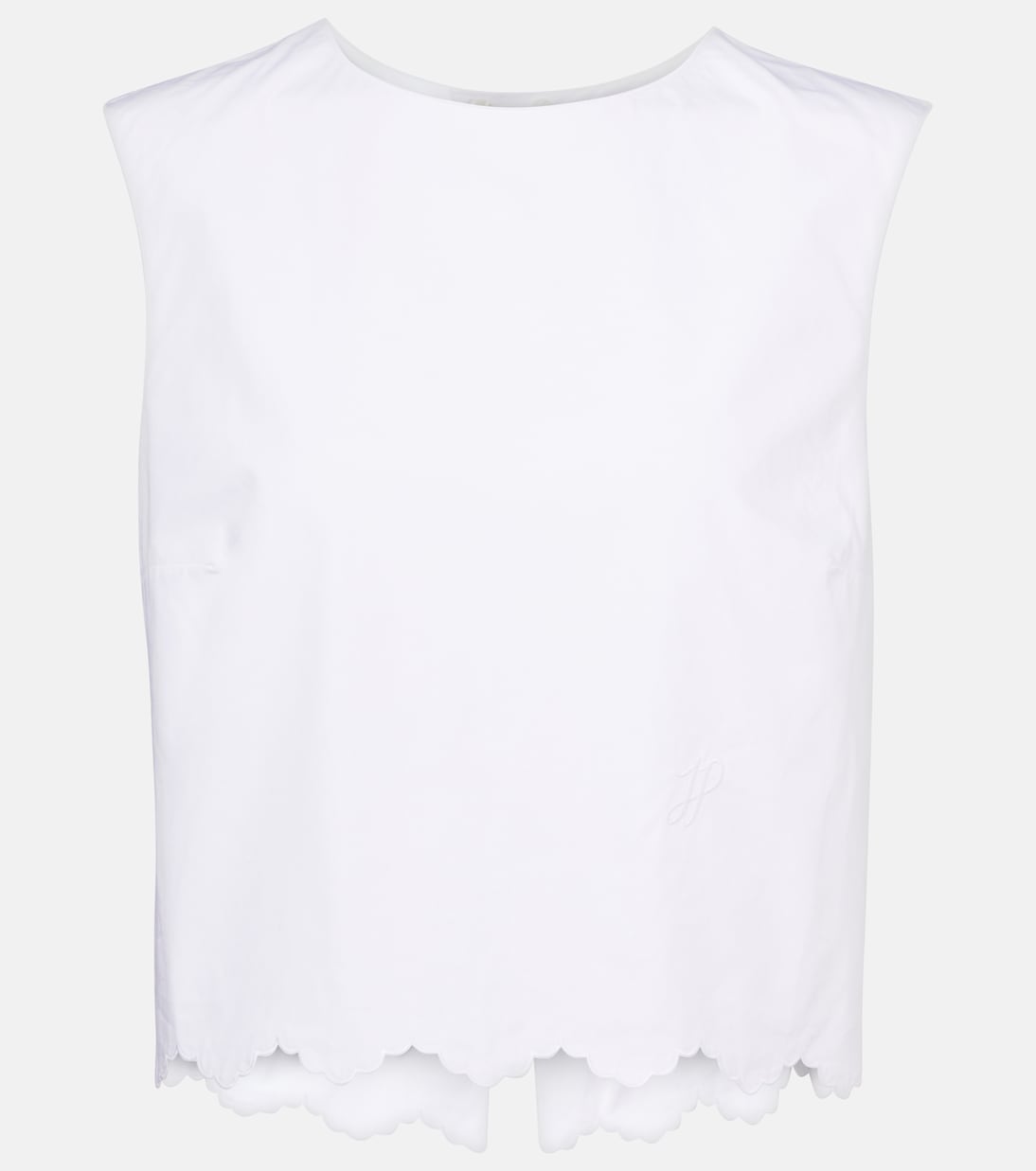 Top cropped in popeline di cotone | Patou