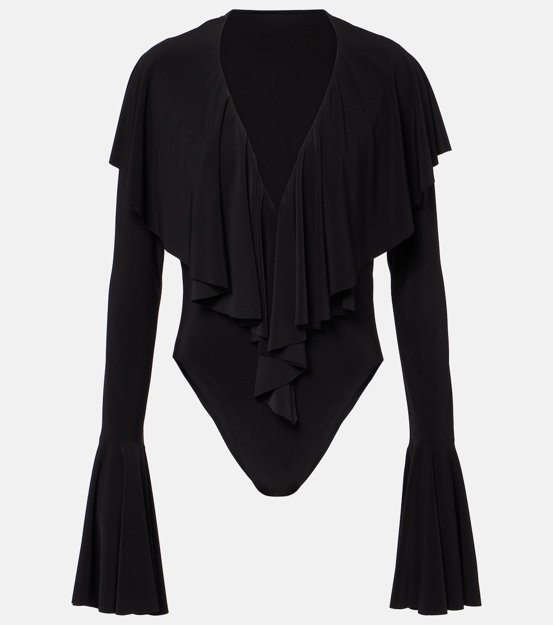 Ruffled bodysuit | Norma Kamali