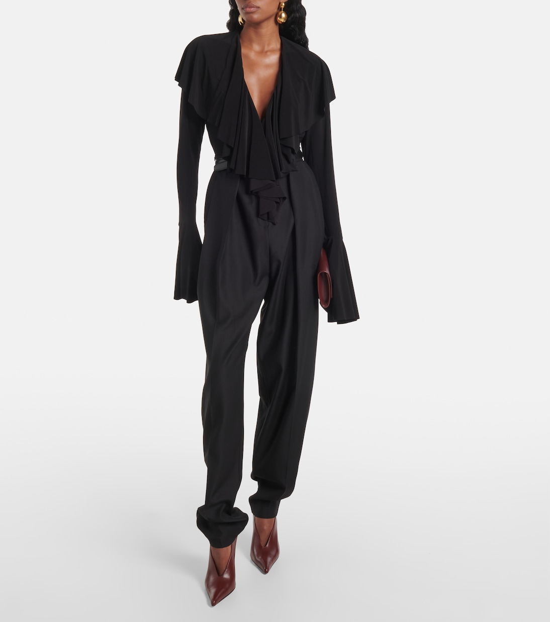 Ruffled bodysuit | Norma Kamali