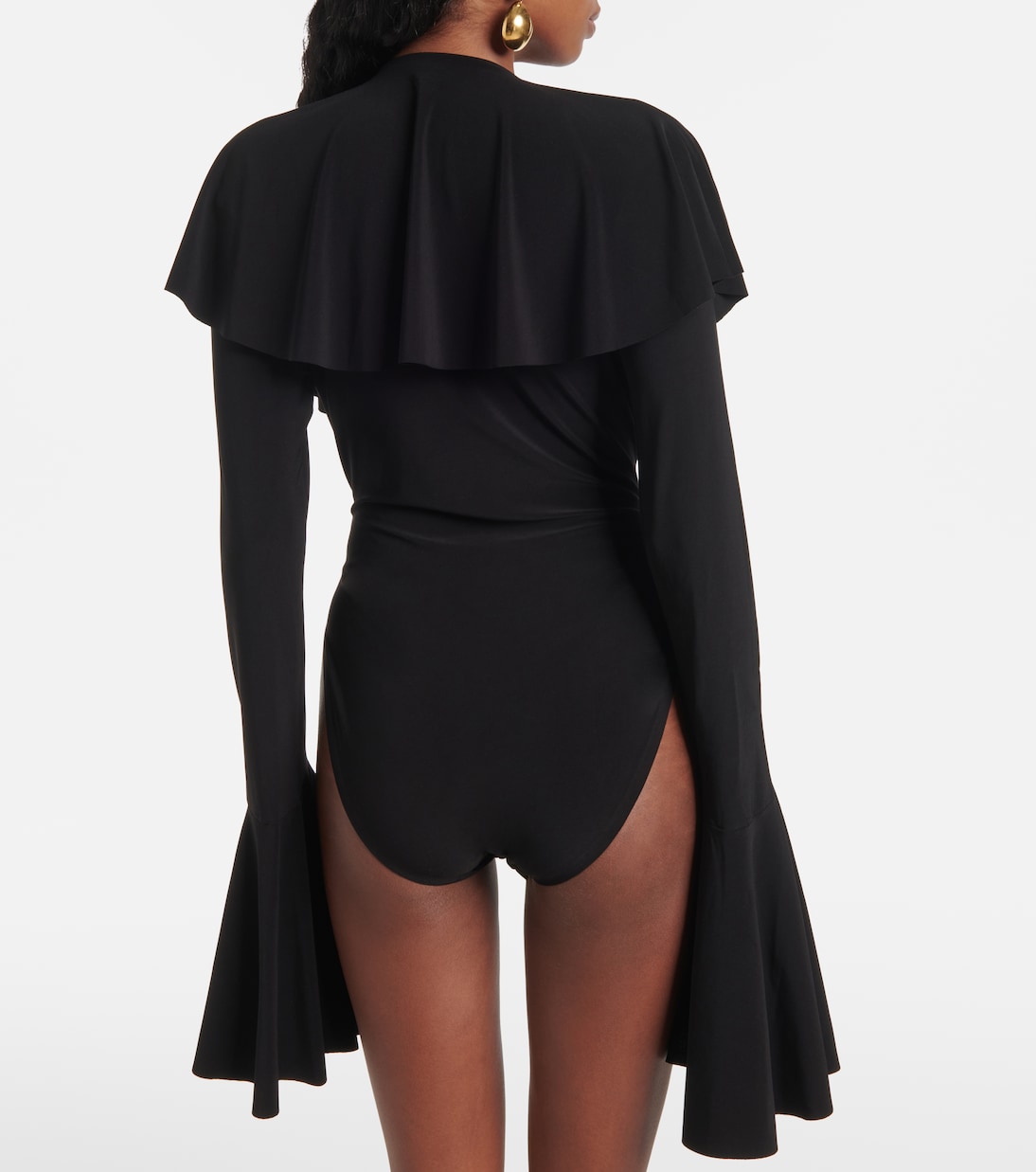 Ruffled bodysuit | Norma Kamali
