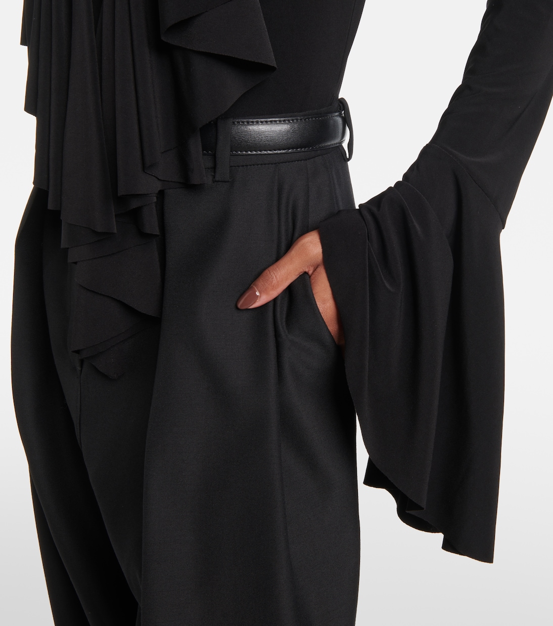 Ruffled bodysuit | Norma Kamali
