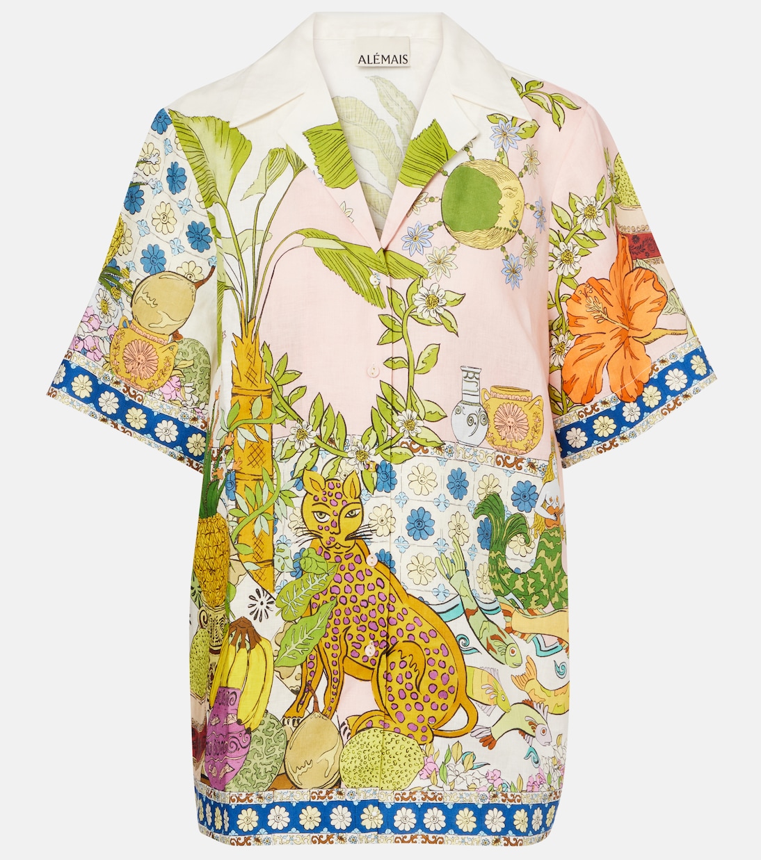 Chemise Hazel imprimée en lin | Alémais