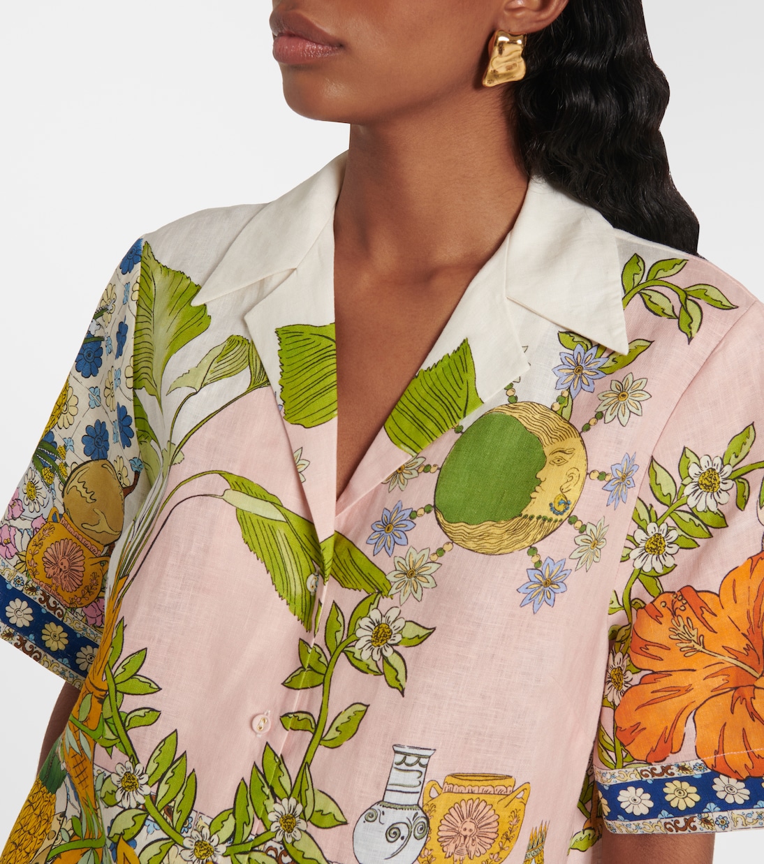 Chemise Hazel imprimée en lin | Alémais