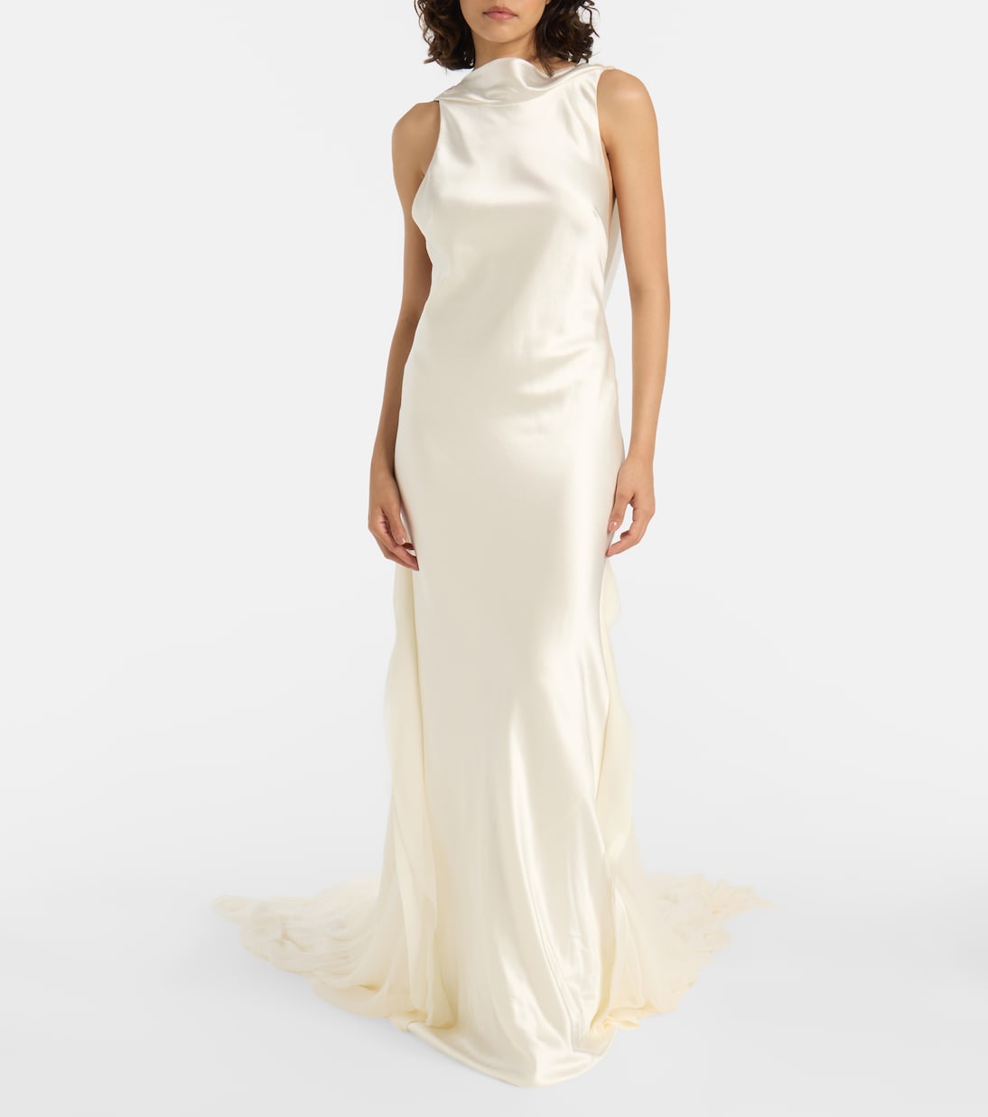 Bridal Arlo wool and silk gown | Danielle Frankel